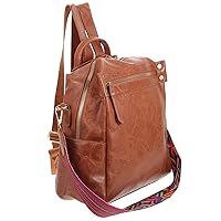 BESTOYARD 1pc Backpack Portable Shoulder Bag Travelling Storage Bag Fashionable Schoolbag Student Bag Casual Daypacks Zippered Wallets for Women Waterproof Shoulder Bag Lady Bags Ladies Pu