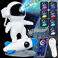 Astronaut Galaxy Projector for Bedroom, Star Projector with Moon Lamp, Led Space Nebula Night Light for for Kids Teen Girls Boys Adults, Living Gaming Room Ceiling Decor, Party, Gifts