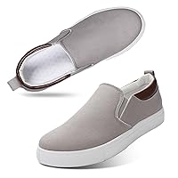 CAIJ Mens Casual Shoes Mens Slip On Shoes Mens Canvas Shoes Classic Slip On Sneakers Low Top Slip On Shoes Mens Canvas Slip On Shoes