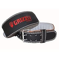 Grizzly Enforcer Padded Leather Belt 4-Inch