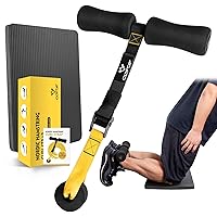 Nordic Hamstring Curl Strap, Nordic Curl Strap Holds 420 Pounds Great for Hamstring Curls, Sit-ups, Spanish Squats, Ab Workout, 5 Second Setup Nordic Curl Strap Home Fitness Equipment