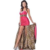 Women's Strapless Sweetheart Prom Dress with Removable Train