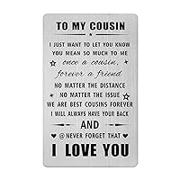 Cousin Card- Happy Birthday Cousin Card for Female Male Women Men- Special man Cousin Gifts Ideas for Boy Girl- Cousin Christmas Xmas Valentines Father's Mother's Day Present
