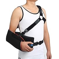 Universal Shoulder Abduction Sling with 30° Abduction Pillow 3-point Strap Exercise Ball Adjustable- Immobilizer for Injury Support Rotator Cuff, Sublexion, Surgery, Dislocated, Broken Arm - Brace