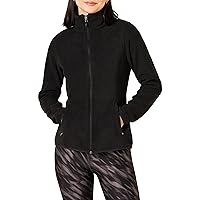 Amazon Essentials Women's Classic-Fit Full-Zip Polar Soft Fleece Jacket (Available in Plus Size), Black, X-Small