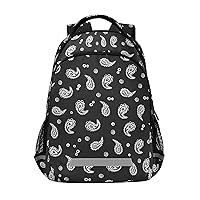 ALAZA Paisley Ethnic Pattern Backpack Purse for Women Men Personalized Laptop Notebook Tablet School Bag Stylish Casual Daypack, 13 14 15.6 inch