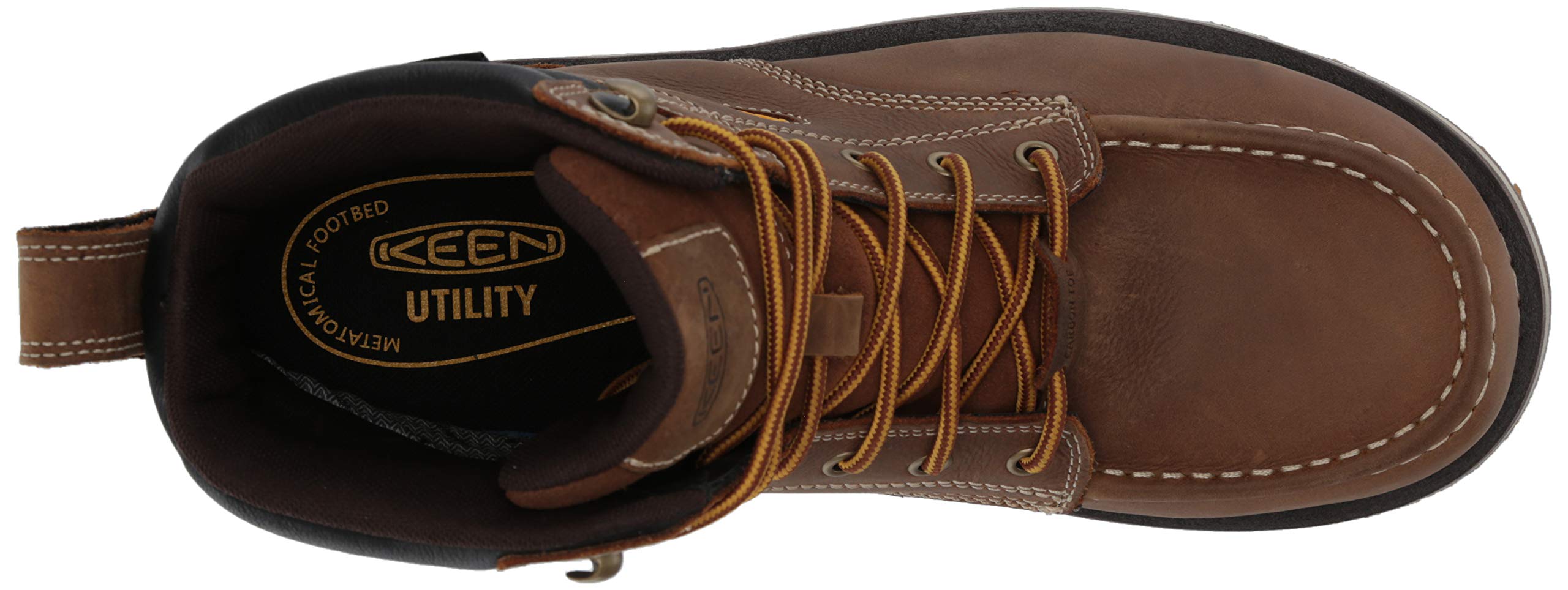 KEEN Utility Men's Cincinnati 6” Composite Toe Waterproof Wedge Work Boots, Belgian/Sandshell, 10 2E (Wide) US