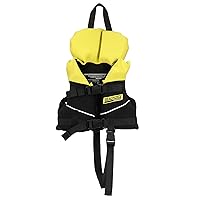 Seachoice Neoprene Multi-Sport Vest, Yellow/Black, Infant Size Up to 30 Lbs., Coast Guard Type II