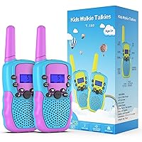 Selieve Toys for 3-14 Year Old Children's, Walkie Talkies for Kids 22 Channels 2 Way Radio Toy with Backlit LCD Flashlight, 3 Miles Range for Outside, Camping, Hiking Purple