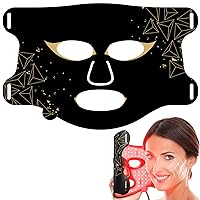 LED Face Mask - 8 Colors Red Blue Infrared Light Therapy Mask for Facial Skin Care & Treatment Device, Beauty Skincare Gifts