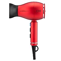 CHI 1875 Series Advanced Ionic Compact Hair Dryer, Blow Dryer For Ultra-Fast Hair Drying, Reduces Frizz & Increases Shine, 3 Heat + 2 Speed Settings, 16 Oz