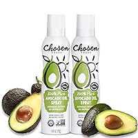 100% Pure Avocado Oil Spray, Keto and Paleo Diet Friendly, Kosher Cooking Spray for Baking, High-Heat Cooking and Frying (6 oz, 2 Pack)