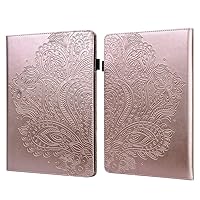 2022 New Kindle Paperwhite 5 11Th Gen 6.8Inch Solid Color Leather Soft Silicone Ebook Cover Kindle Paperwhite 2021 Edition E-Reader Cover Magnetic Smart Cover,Rose Gold,Flower