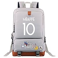 Teens Kylian Mbappe Novelty Daily Knapsack,Lightweight Bookbag Casual Laptop Rucksack for Travel,Outdoor