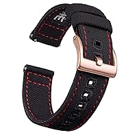 Ritche Canvas Quick Release Watch Band 18mm 20mm 22mm Replacement Watch Straps for Men Women