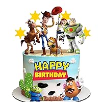 14Pcs Toy Game Cake Topper for Birthday Party Decoration, Toy Inspired Story Birthday Party Supplies- Fun Kid's Party Cupcake Decoration!