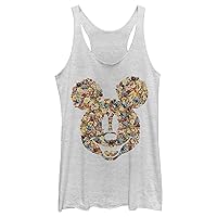 Disney Classic Floral Mickey Women's Racerback Tank Top