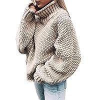 Oversized Sweatshirt for Women Solid Color Turtleneck Long Sleeve Pullove Oversize Pullover Hoodies for Women