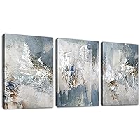 Blue Gray Abstract Wall Art - Modern Abstract Canvas Pictures for Wall Decor Comtemporary Abstract Painting Artwork for Living Room Bedroom Kitchen Office Home Wall Decorations 12