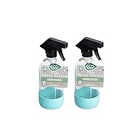 Glass Spray Bottle, Sustainable Cleaning Supplies, Reusable Kitchen Tools, 2 pack, Clear