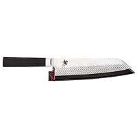 Shun Cutlery Dual Core Kiritsuke Knife 8”, Master Chef's Knife, Ideal for All-Around Food Preparation, Authentic, Handcrafted Japanese Knife, Professional Chef Knife
