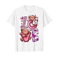 Teddy Bear Valentine Love Western Valentine's Day T-Shirt