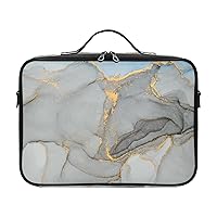 Golden Marble Cosmetic Bag for Women Travel Toiletry Bag with Handles Shoulder Strap Makeup Bag Makeup Cosmetic Case Organizer for Women Travel