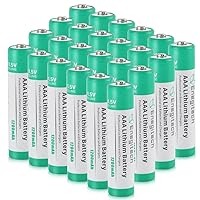 AAA Lithium Batteries, 1.5V Non-Rechargeable Triple AAA Battery for Water Leak Detector TV Remote Control Hygrometer Flashlight (AAA 24 Pack)