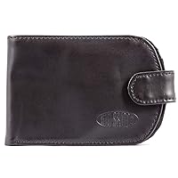 Big Skinny Women's Taxicat Leather Bi-Fold Slim Wallet, Holds Up to 25 Cards
