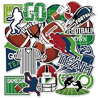 Football PVC Waterproof Stickers(60pcs), for Laptop, Car, Bicycle, Luggage etc, Cartoon Style, Kid's Gift