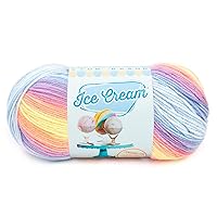 Lion Brand Yarn (1 Skein) Ice Cream Baby Yarn, Parfait, 1182 Foot (Pack of 1)