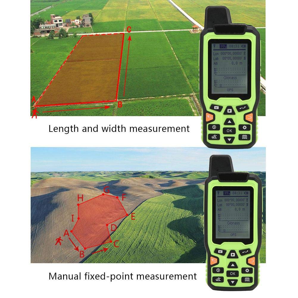 EM90 Handheld GPS Navigation Track, High Land Area Meter MeasuInstrument, 100-240V Land Area Measurer