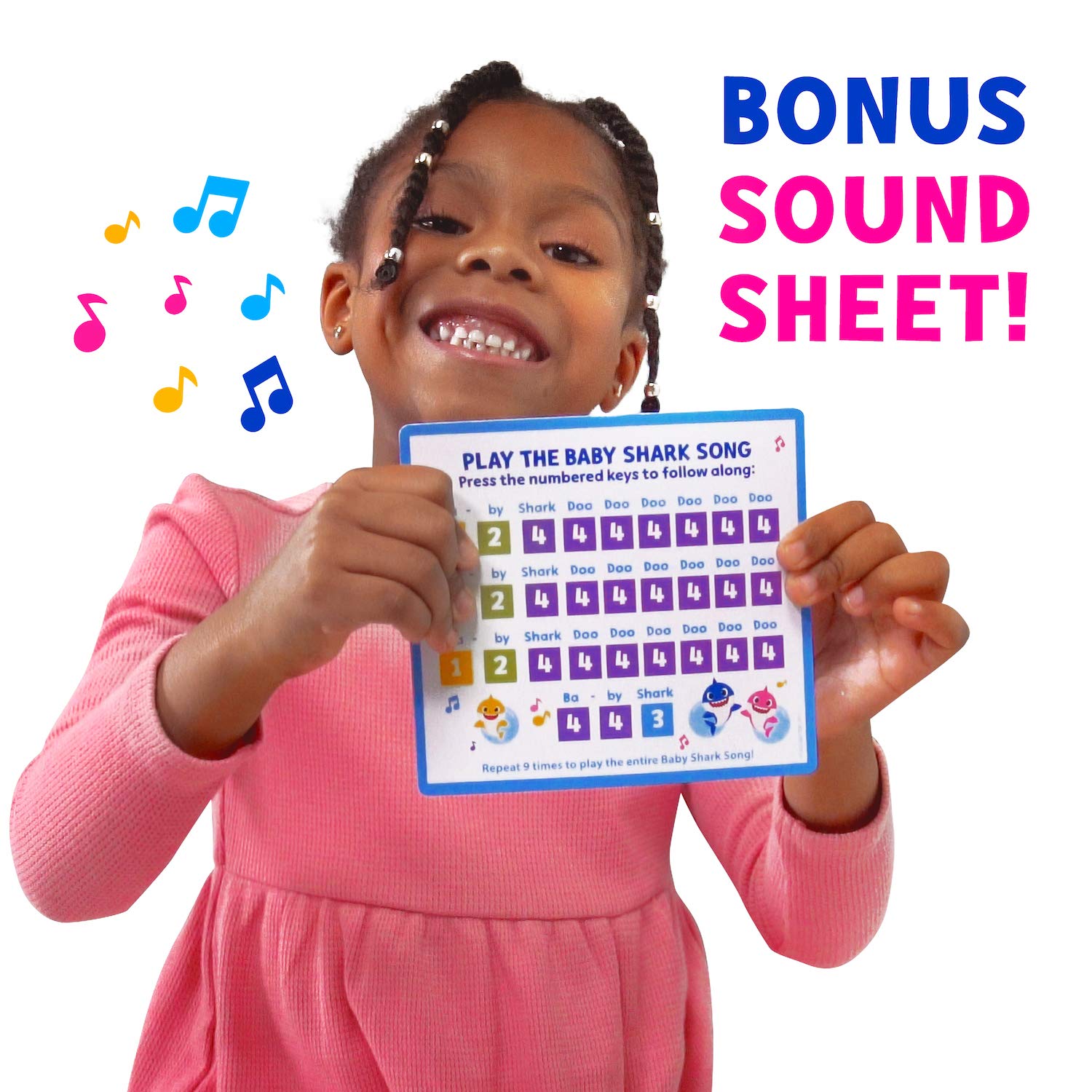 WowWee Pinkfong Baby Shark Official - Step & Sing Piano Dance Mat, Multicolor