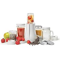 Tribest PB-350 Personal Blender for Shakes and Smoothies with Portable Blender Cups, White, Large