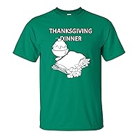 Thanksgiving Dinner - Funny Cartoon Thankful Turkey T Shirt