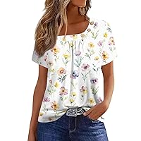 Womens Summer Tops 2024 Womens Spring Fashion 2024 Summer Blouses for Women 2024 Recent Orders Placed by Me Lightning Deals of Today Prime Clearance 41-Yellow Medium