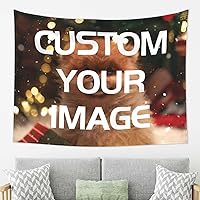 Byxhuc Custom Tapestry Personalized Backdrop Banners Flags Photo Customized Wall Hanging For Wedding, Birthday, Father's Day, Mother's Day Christmas Gift and Bedroom Aesthetic (60