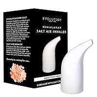 Evolution Salt - Inhaler Ceramic Filled with Crystal Himalayan Salt 14. oz Apx