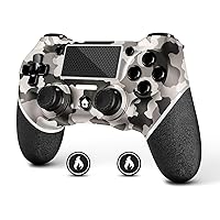 AceGamer Wireless Controller for PS4 Gamepad Compatible with PS4/Pro/Slim Double Shock/Touchpad/Headphone Jack/Six-axis Motion Control (Camouflage)