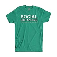 Threadrock Men's Social Distancing If You Can Read This T-Shirt