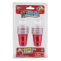 World's Smallest Beer Pong, Red, Miniature