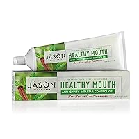Jason Healthy Mouth Anti-Cavity & Tartar Control Gel, Tea Tree Oil & Cinnamon, 6 Oz
