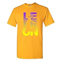 L23 23 LA Basketball Sports Fan Wear DT Adult T-Shirt Tee