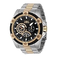 Invicta Men's Bolt 52mm Stainless Steel Quartz Watch, Two Tone (Model: 46869)