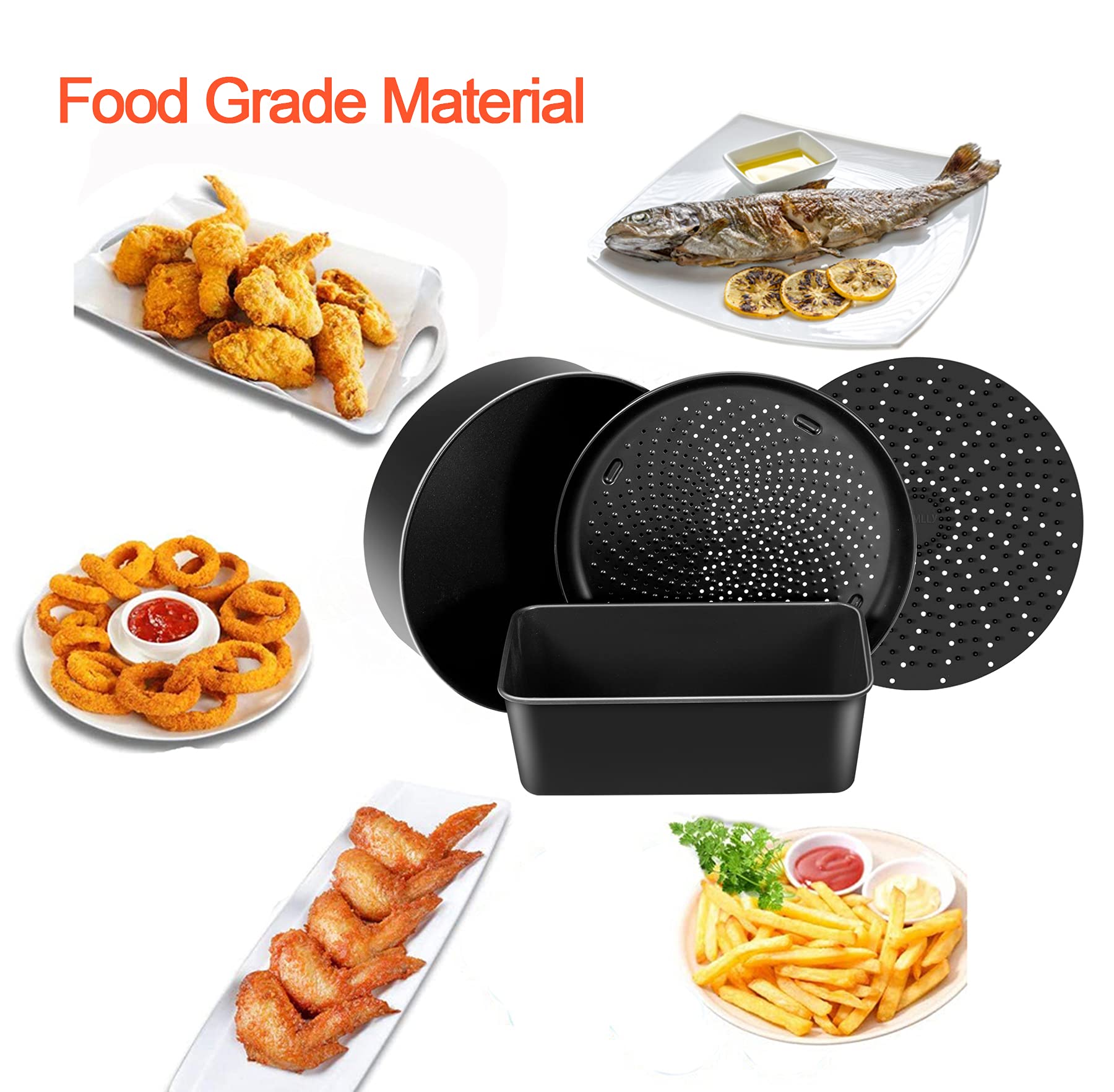 Baking Set for Ninja Foodi 6.5, 8Qt,Accessories for Instant Pot 8Qt,Nonstick Bakeware Set Compatible with Ninja Foodi OP101,OP301,OP302,OP401,FD401,FD302,OS101,OS301,AG300,AG301,AG302,IG301,AG400