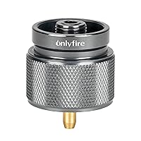 Onlyfire Camping Stove Adapter, Camping Backpacking Stove Convert Connector 1L Outdoor Propane Small Tank Input EN417 Lindal Valve Output, Camp Fuel Adapter for Outdoor Backpack Hiking