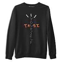 3 Fear Design Printed Trust Yourself Sneaker Matching Sweatshirt