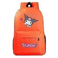 Lightweight Travel Backpack Daily Multifunction Knapsack,Basic College Bookbag Kuromi Cartoon Laptop Rucksack