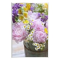 Stupell Industries Spring Blooms in Bucket Wall Plaque Art by Claire Brocato