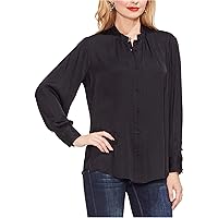 Vince Camuto Womens Pintuck Button Down Blouse